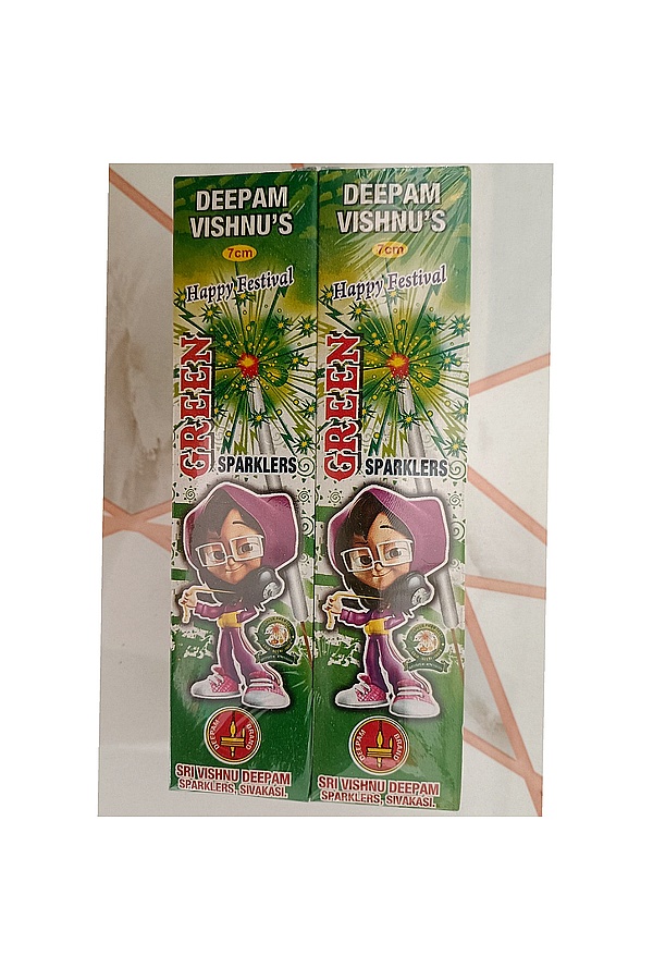 7CM GREEN SPARKLER