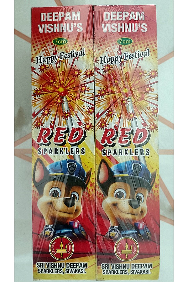 7CM RED SPARKLER